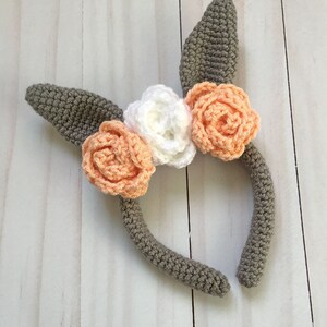 Crochet Bunny Headband Pattern PDF Printable Copy image 3