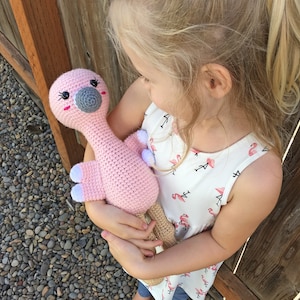 Crochet Flamingo Pattern - Instant Download - Amigurumi Flamingo Pattern