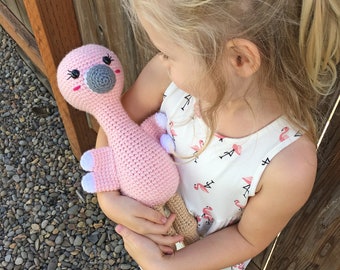 Crochet Flamingo Pattern - Instant Download - Amigurumi Flamingo Pattern