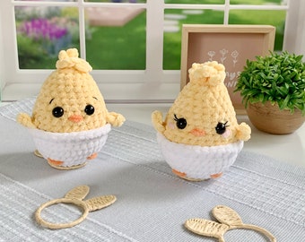 Crochet Plush Chick - Instant Download - Easy Amigurumi Pattern