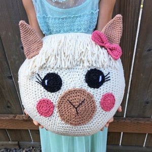 Crochet Llama Pillow Pattern Instant Download PDF Pattern image 2