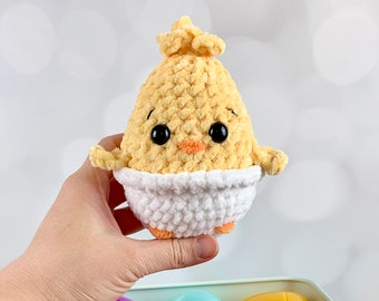 Crochet Plush Chick - Instant Download - Easy Amigurumi Pattern