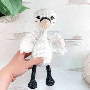 Crochet Swan Pattern Instant Download Amigurumi Pattern image 2