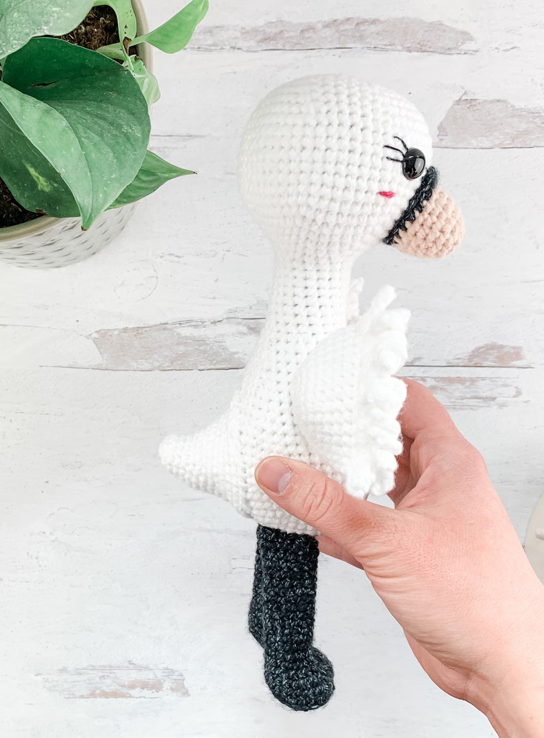 Crochet Swan Pattern Instant Download Amigurumi Pattern image 3