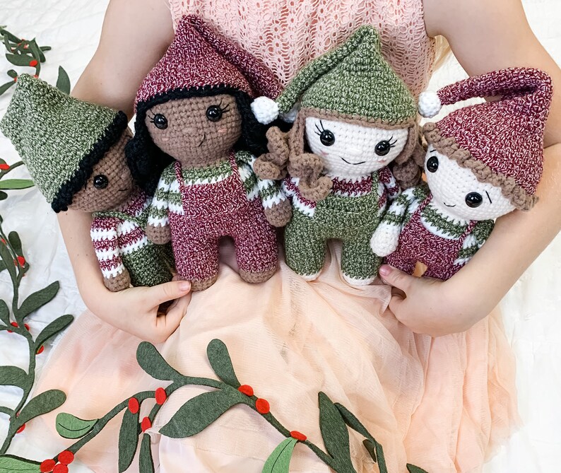 Crochet Mini Elf Pattern Instant Download Amigurumi Pattern image 2