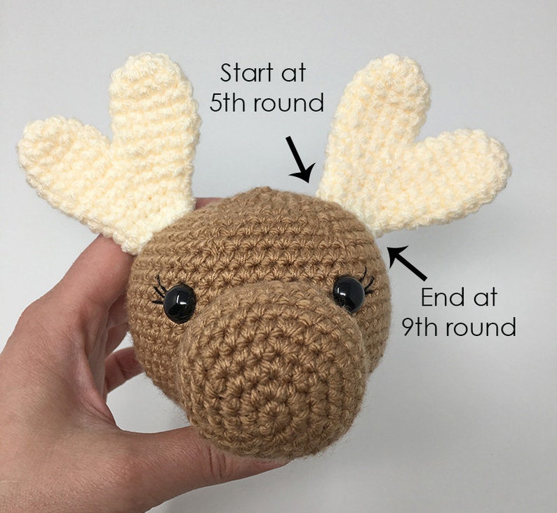 Amigurumi Moose Pattern Instant Download Crochet Moose Pattern image 8