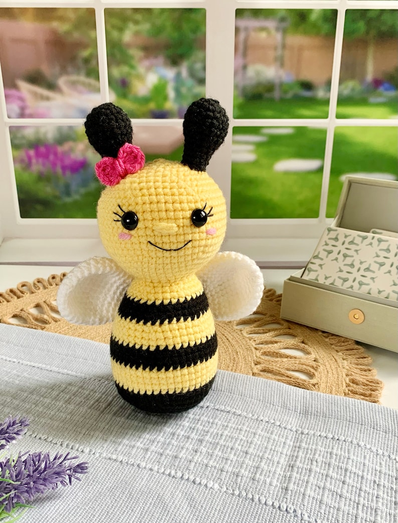 Crochet Bee Pattern Instant Download PDF Pattern Amigurumi Bumble Bee Pattern image 1