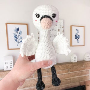 Crochet Swan Pattern Instant Download Amigurumi Pattern image 5