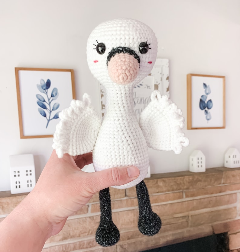 Crochet Swan Pattern Instant Download Amigurumi Pattern image 5