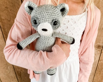 Crochet Raccoon Pattern - Instant Download - Amigurumi Raccoon Pattern