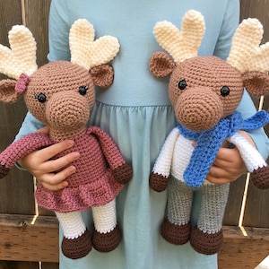 Amigurumi Moose Pattern - Instant Download - Crochet Moose Pattern