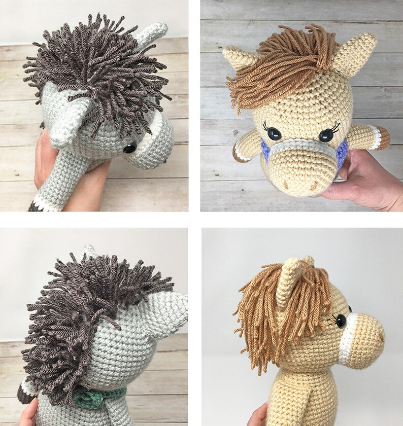 Amigurumi Horse and Donkey Pattern Instant Download Crochet Pattern image 5