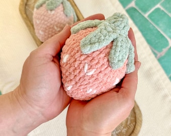 Crochet Plush Strawberry Pattern - Instant Download - Easy Amigurumi Pattern