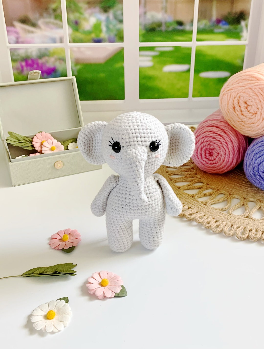 Crochet Mini Elephant Pattern - Digital PDF Download - Amigurumi ...