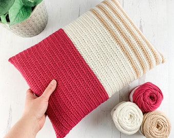 Crochet Throw Pillow Pattern - Instant Download