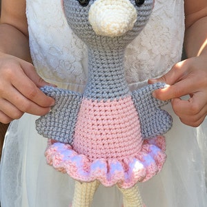 Amigurumi Ballerina Ostrich, Mouse and Kitten Pattern Instant Download Crochet Pattern and Tutorial image 3