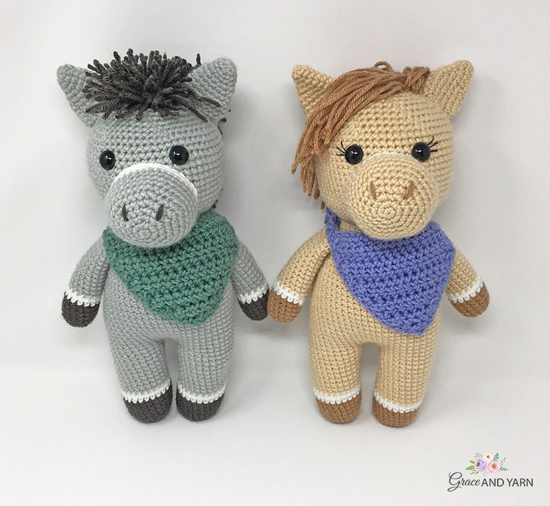 Amigurumi Horse and Donkey Pattern Instant Download Crochet Pattern image 7