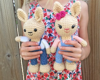 Small Crochet Bunny Pattern - Instant Download - Amigurumi Bunny Pattern