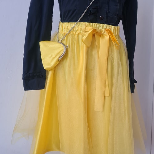 One size shops organza tulle women's skirt.