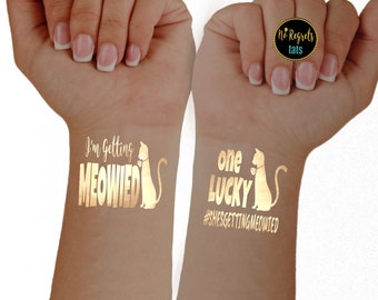 Tatuajes de despedida de soltera Meowied: recuerdos dorados para despedida de soltera