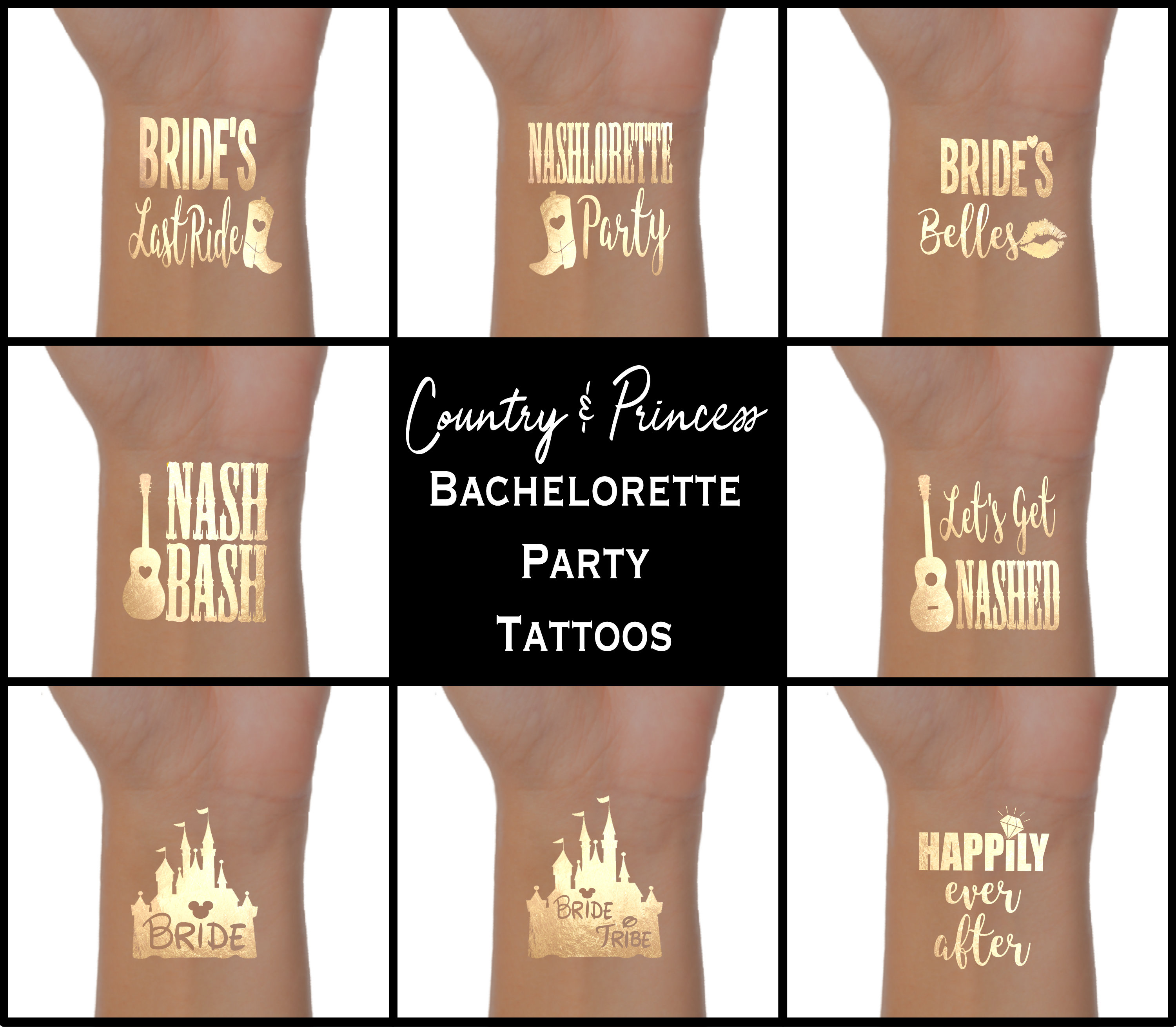 Disney Bachelorette / Disney Inspired Bachelorette Tattoos / Etsy