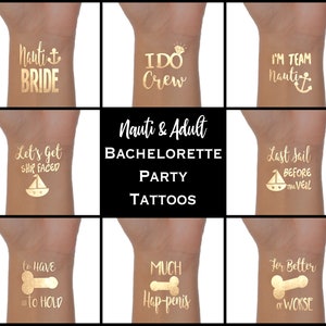 Tatuajes temporales dorados de Nash Bash: recuerdos para despedidas de soltera en Nashville imagen 5