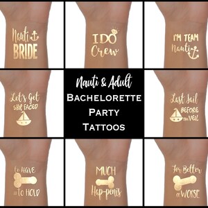 Tatuajes temporales metálicos "El último viaje de la novia": Despedida de soltera vaquera imagen 6