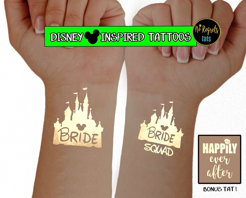 Disney Bachelorette / Disney Inspired Bachelorette Tattoos / Etsy