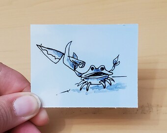 Murder Crab Holographic Sticker
