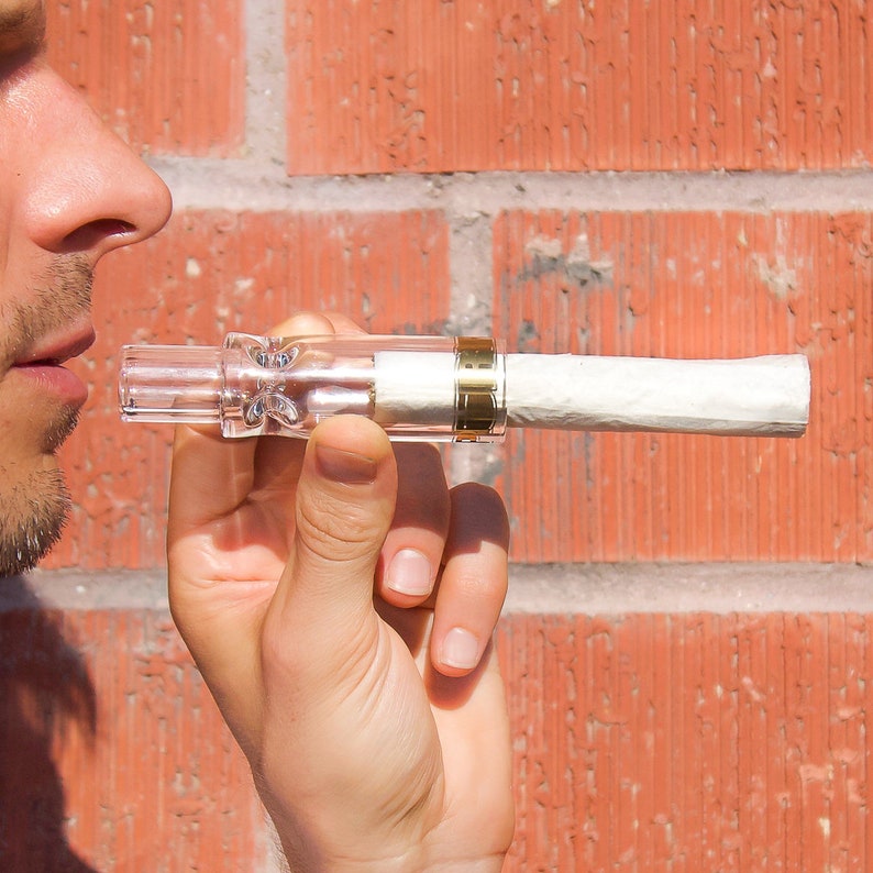 PURR Extra Large Smokey Glass Filter Tip Blunt Joint Holder Etsy