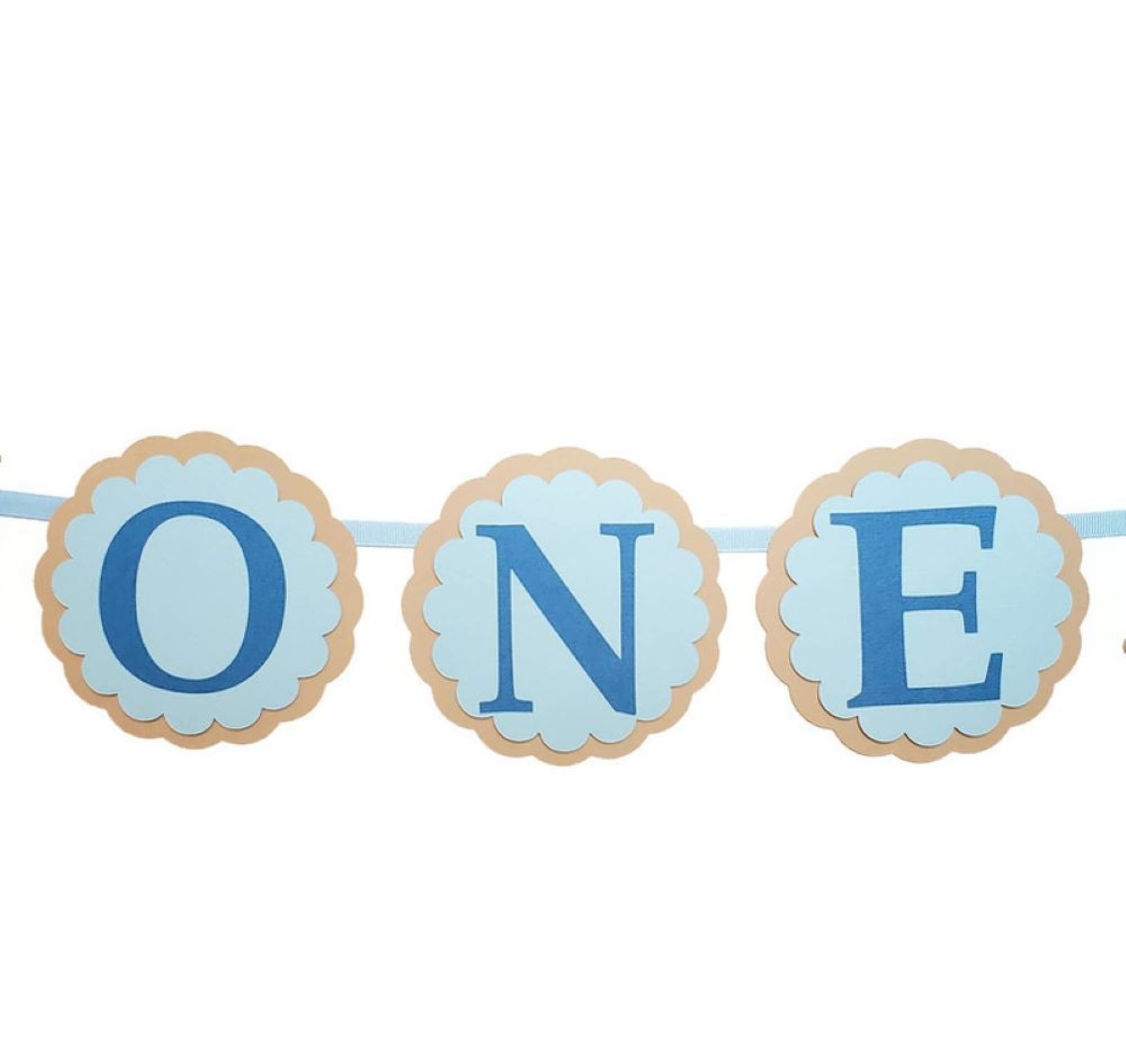 Baby Boy Teddy Bear High Chair Birthday Banner 1st Birthday Boy Party ...