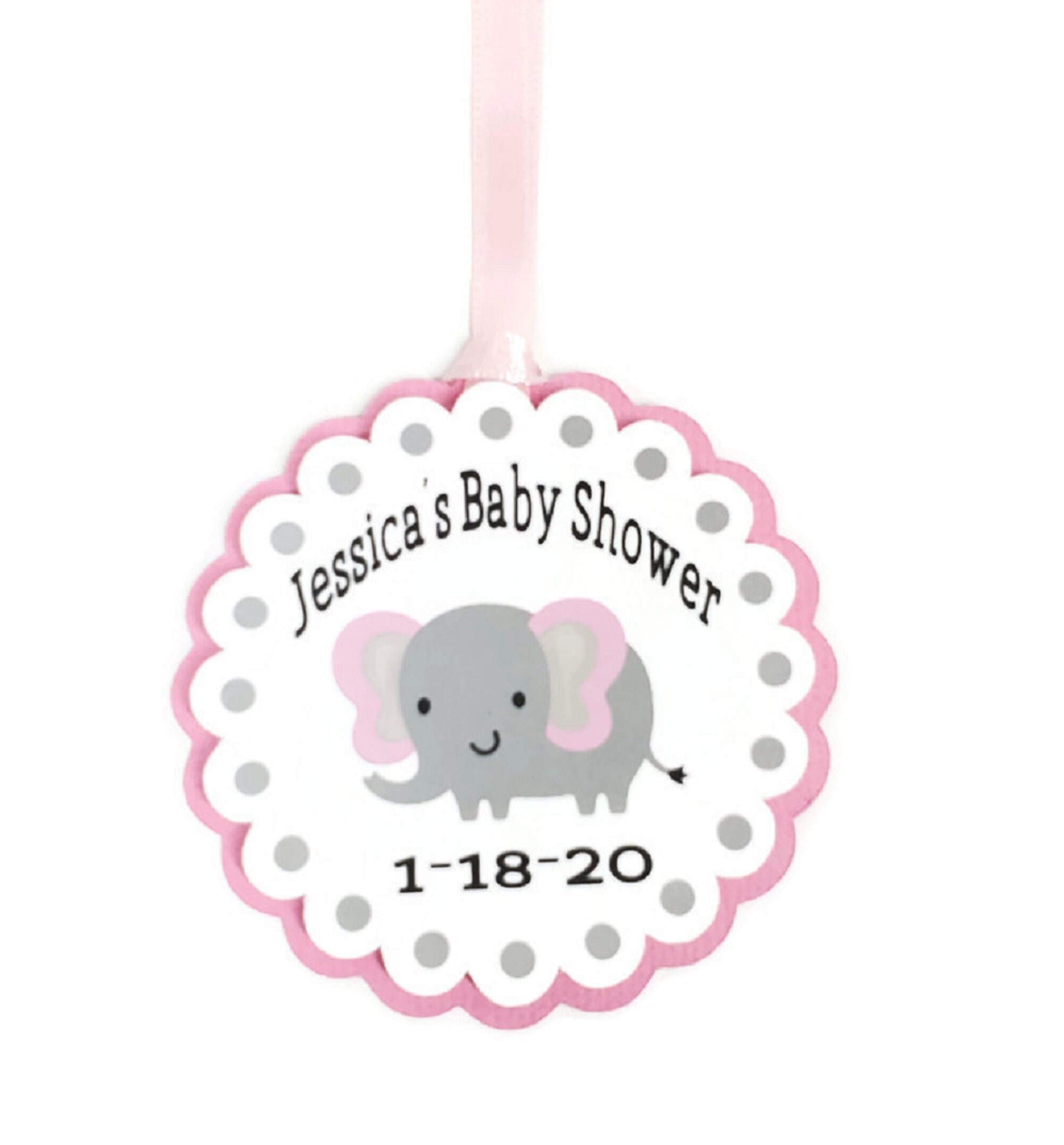 12 Boy Baby Shower Party Stickers Favors Labels tags 2.5/" Cute Elephant Blue