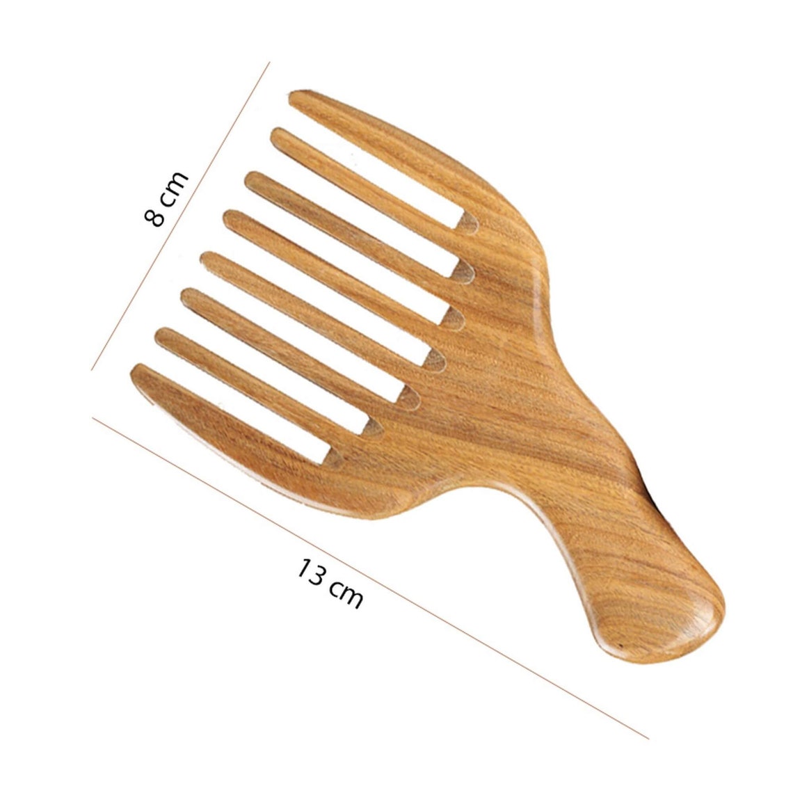 Grooming Pick Comb for Thick Hair Wide Tooth Sandalwood Hair Etsy