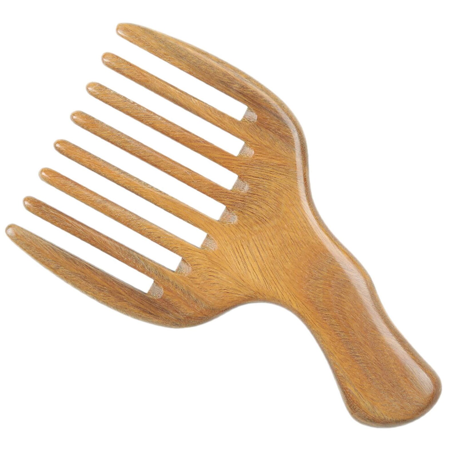 Grooming Pick Comb for Thick Hair Wide Tooth Sandalwood Hair Etsy