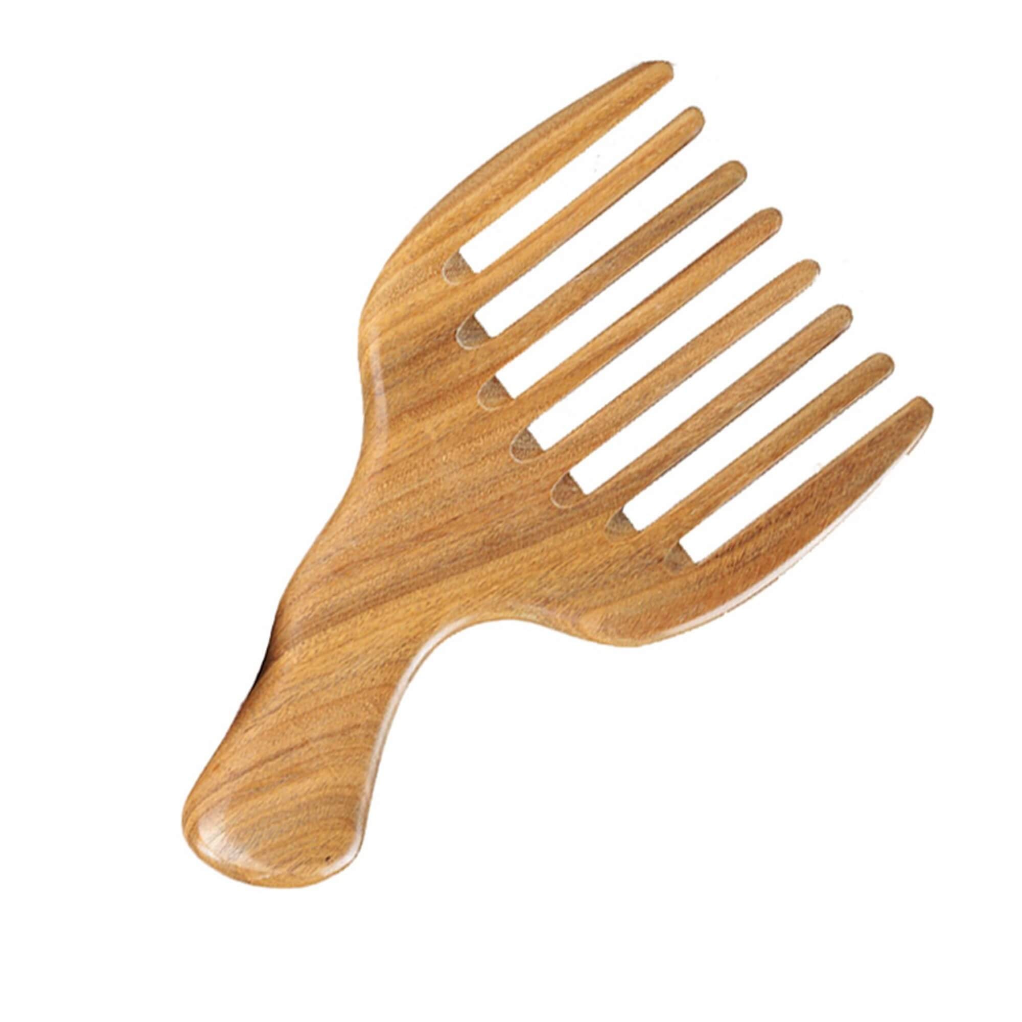 Grooming Pick Comb for Thick Hair Wide Tooth Sandalwood Hair Etsy