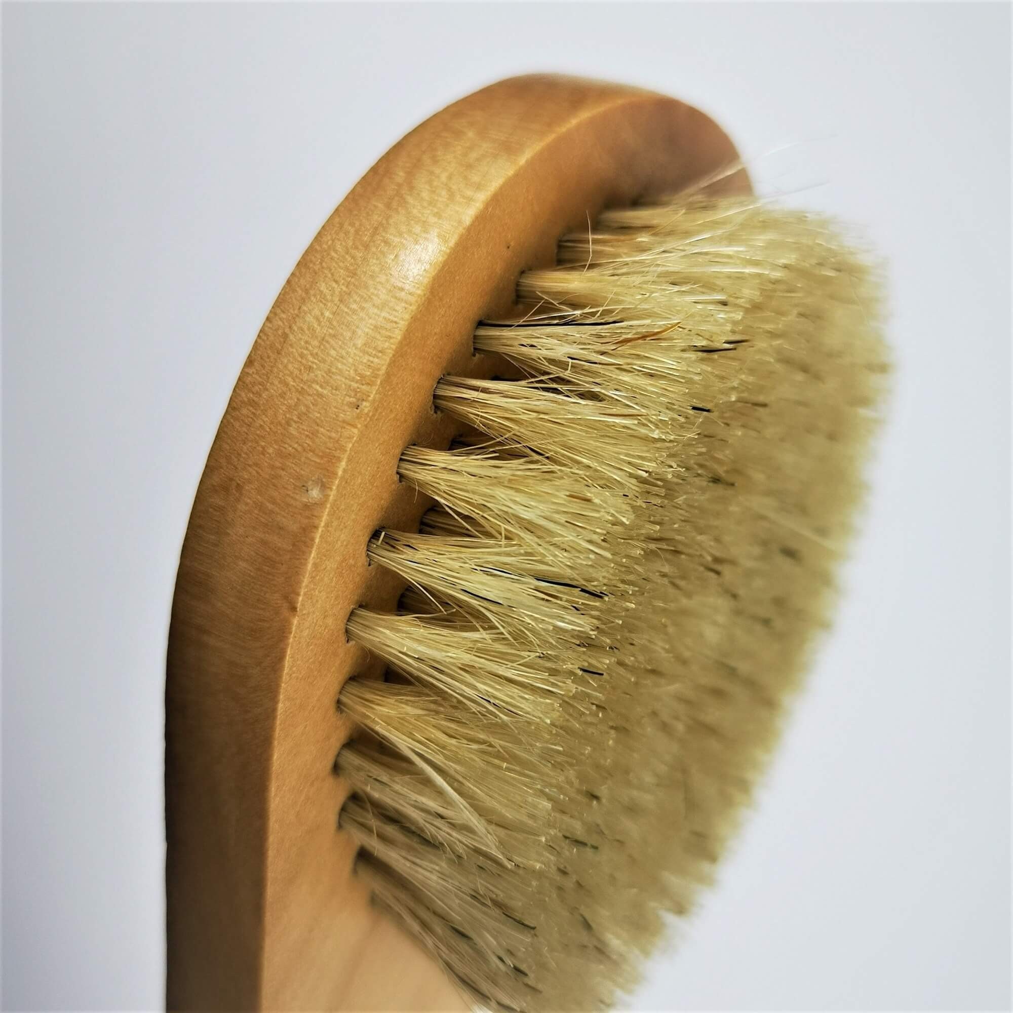 Natural Bristle Small Skin Brush Skin Buffing Brush Wooden Etsy