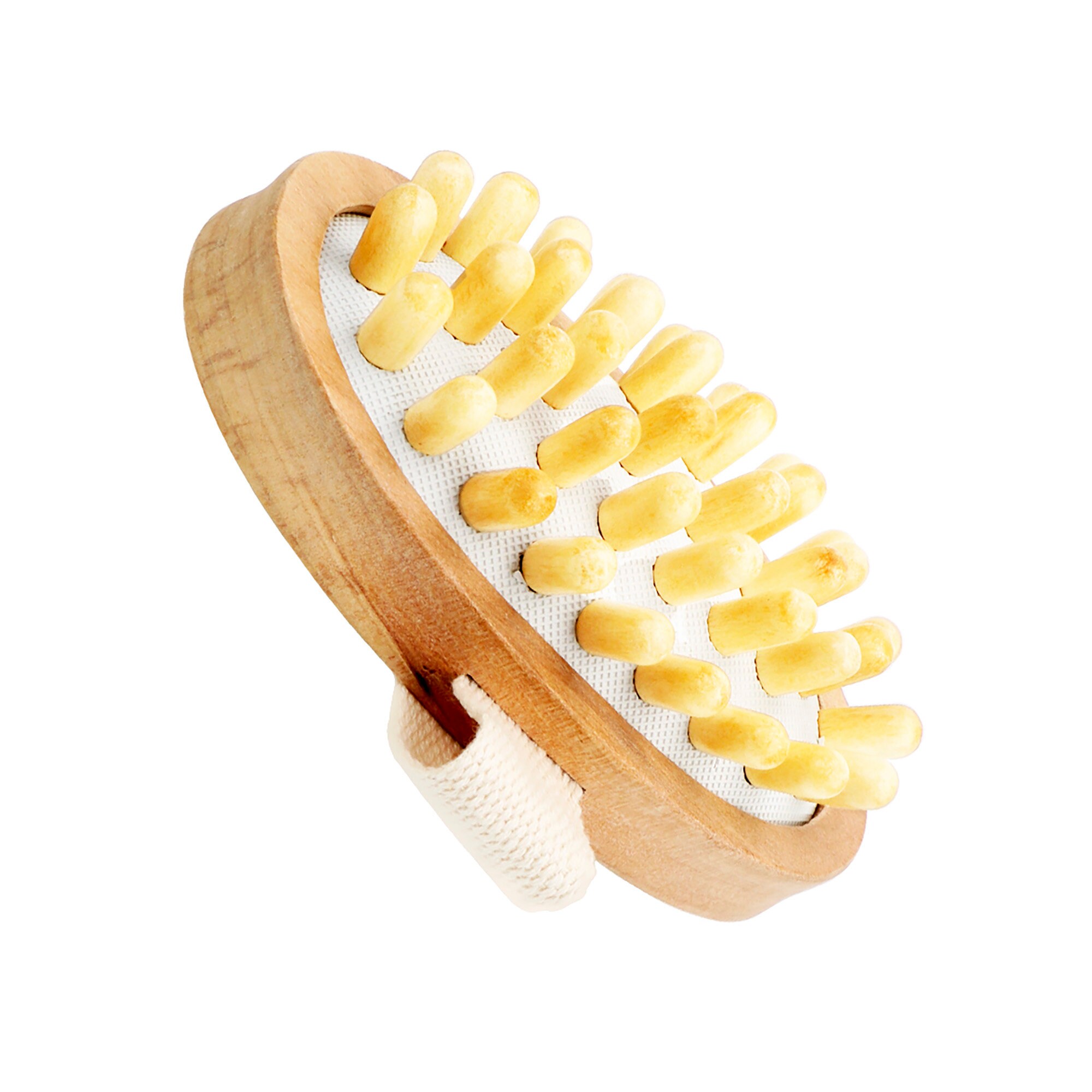 Wooden Cellulite brush with hand Strap Anticellulite Etsy