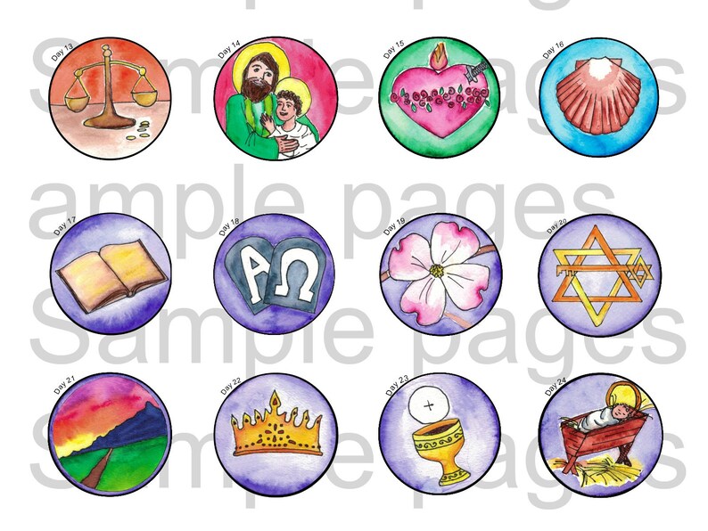 Jesse Tree Advent Calendar Printable 