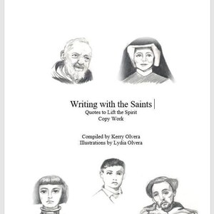 Copia impresa de Saint Quotes Copybook