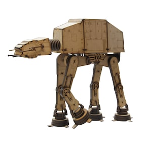 mechanical walker robot 3d wood puzzle — 156-piece self-assembly