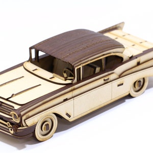 57 Chevy Bel Air Car 3D Puzzle: Challenging MDF Wood Toy