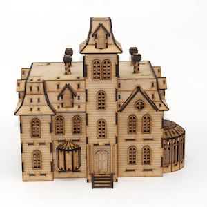 3D Puzzle | Haunted House Puzzle | 3mm MDF Wood Board 3D Puzzle | @ 140 Pieces Puzzle | NOT a Model | NO Detailed Instructions