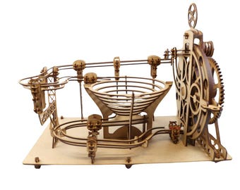marble run 3d wood puzzle — 258-piece self-assembly