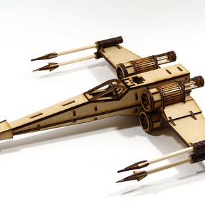 3D Spaceship Puzzle | 3mm MDF Wood Puzzle | Self Assembly @ 155 Pieces Puzzle | Limited Instructions