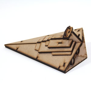 3D Spaceship Puzzle | 3mm MDF Wood Puzzle | Self Assembly @ 75 Pieces Puzzle | LIMITED Instructions