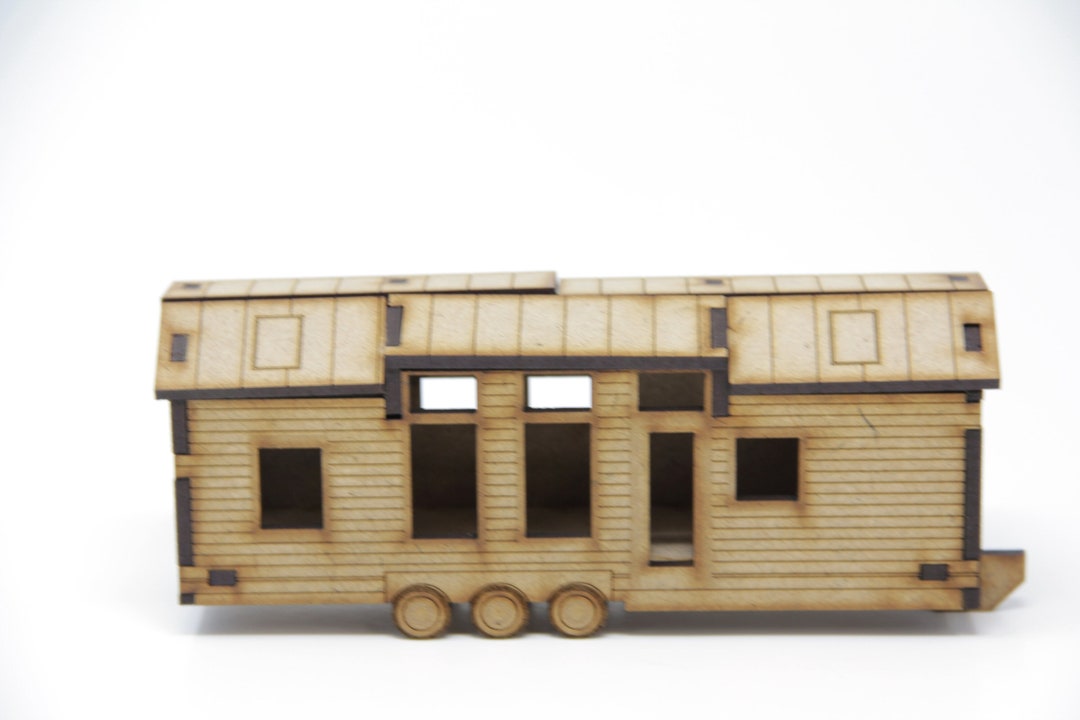 3D Wood Puzzle Tiny Home 3D MDF Wood Puzzle 3mm MDF Wood Etsy