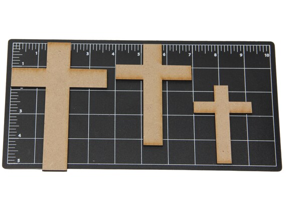 Rectangular Cross Wood Cutout / Package of 10