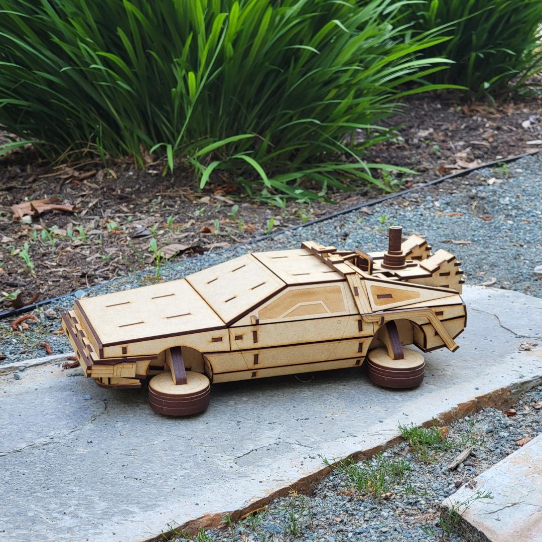 Retro sci fi car 3d wood puzzle — 195-piece self-assembly - Etsy 日本