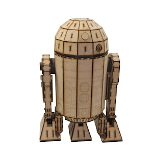 3D houten puzzel | Artoo 3D-puzzel | 3 mm MDF houten bordpuzzel | Zelfmontage @ puzzel van 233 stukjes | Droid Robot 3D-puzzel