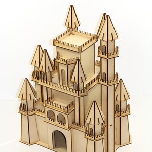 3D Castle Puzzle | Modern Medieval Castle 3D Puzzle | 3mm MDF Wood ...
